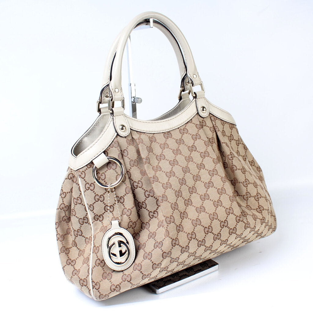 Gucci 211944 Sukey GG Canvas Medium Bag