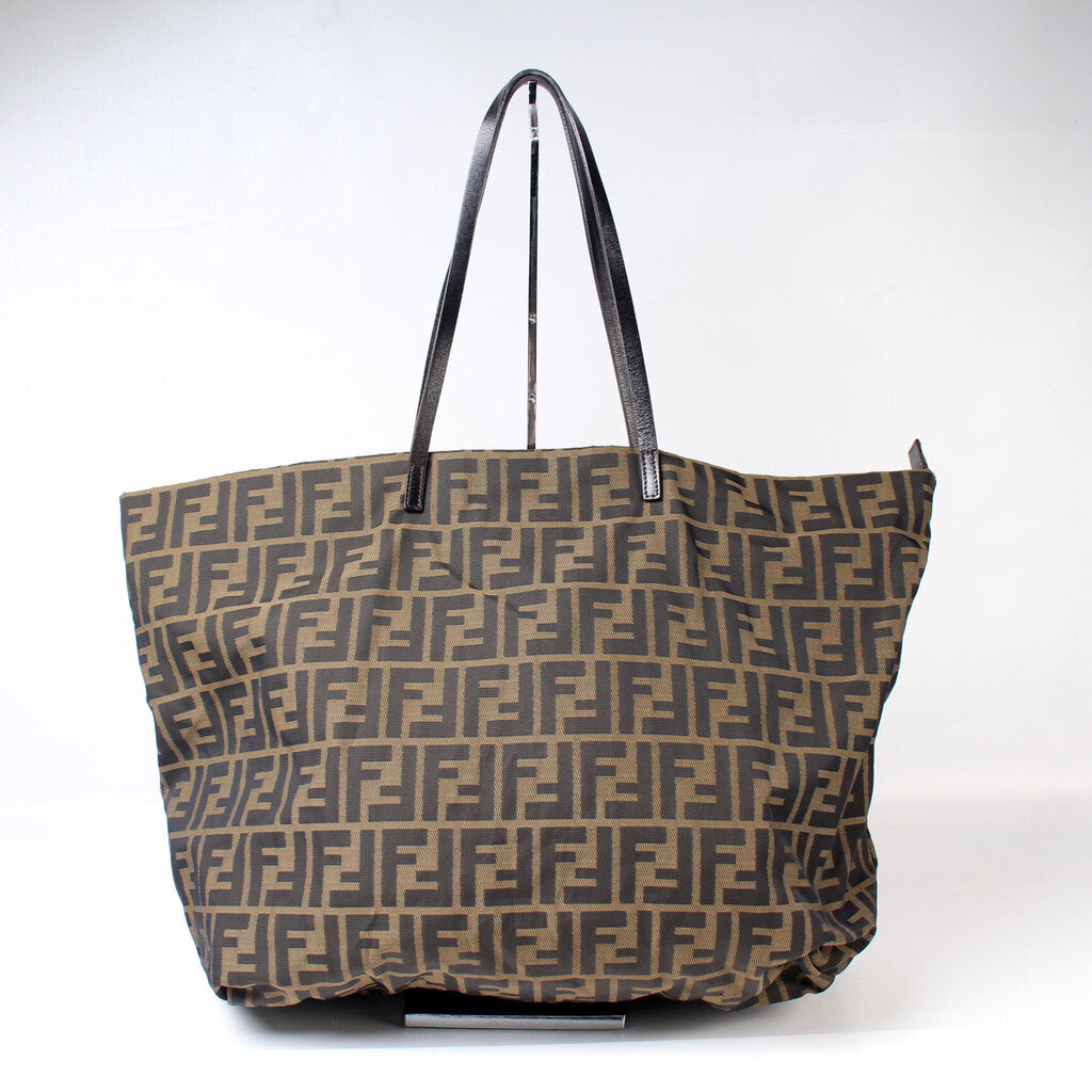 Fendi 8BH026 Zucca Nylon Tote Bag