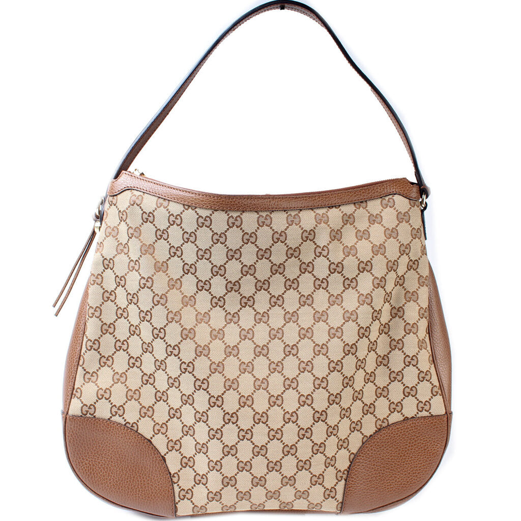 Gucci 449244 GG Canvas Bree Hobo Bag