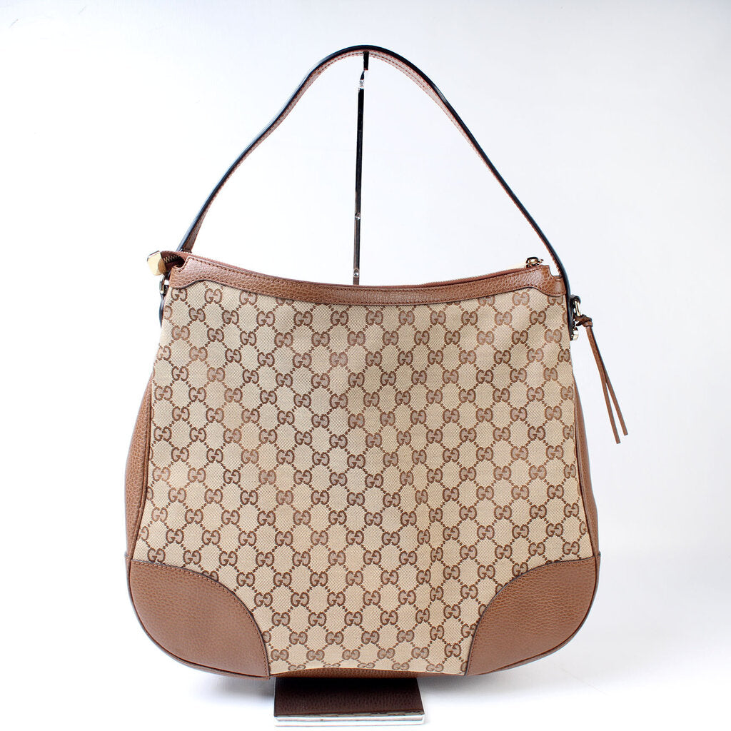 Gucci 449244 GG Canvas Bree Hobo Bag