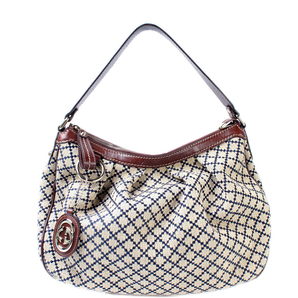 Gucci 232955 Sukey Hobo Diamante Bag