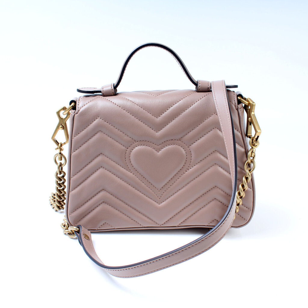 Gucci 5472630 GG Marmont Mini Top Handle Bag