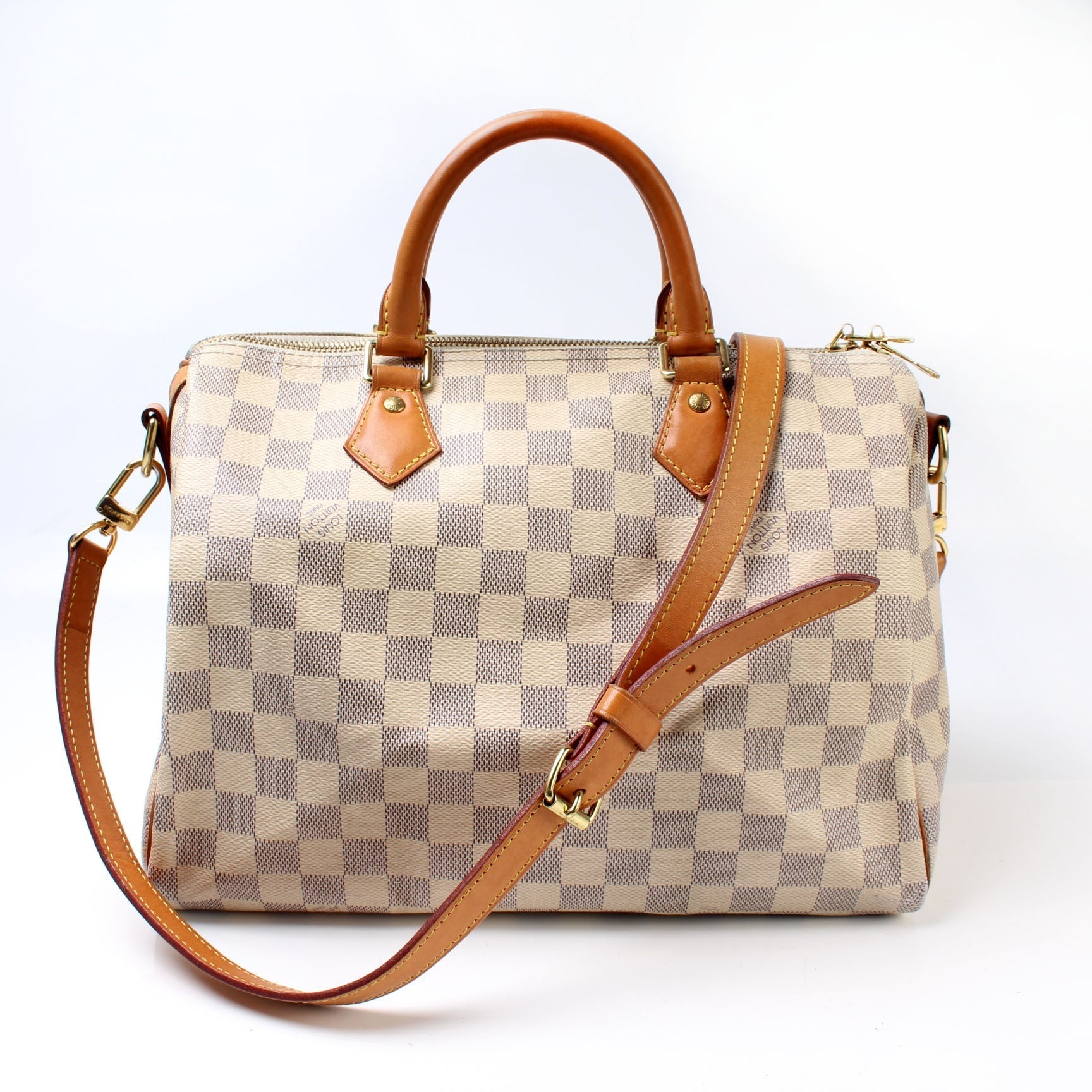 Louis Vuitton Speedy 30 Bandouliere Damier Azur