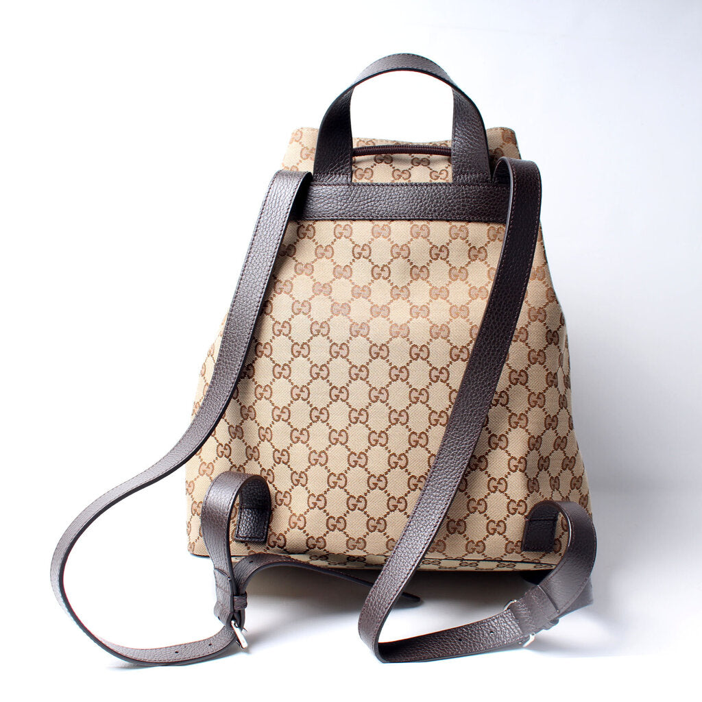 Gucci 449175 GG Canvas Drawstring Backpack Bag