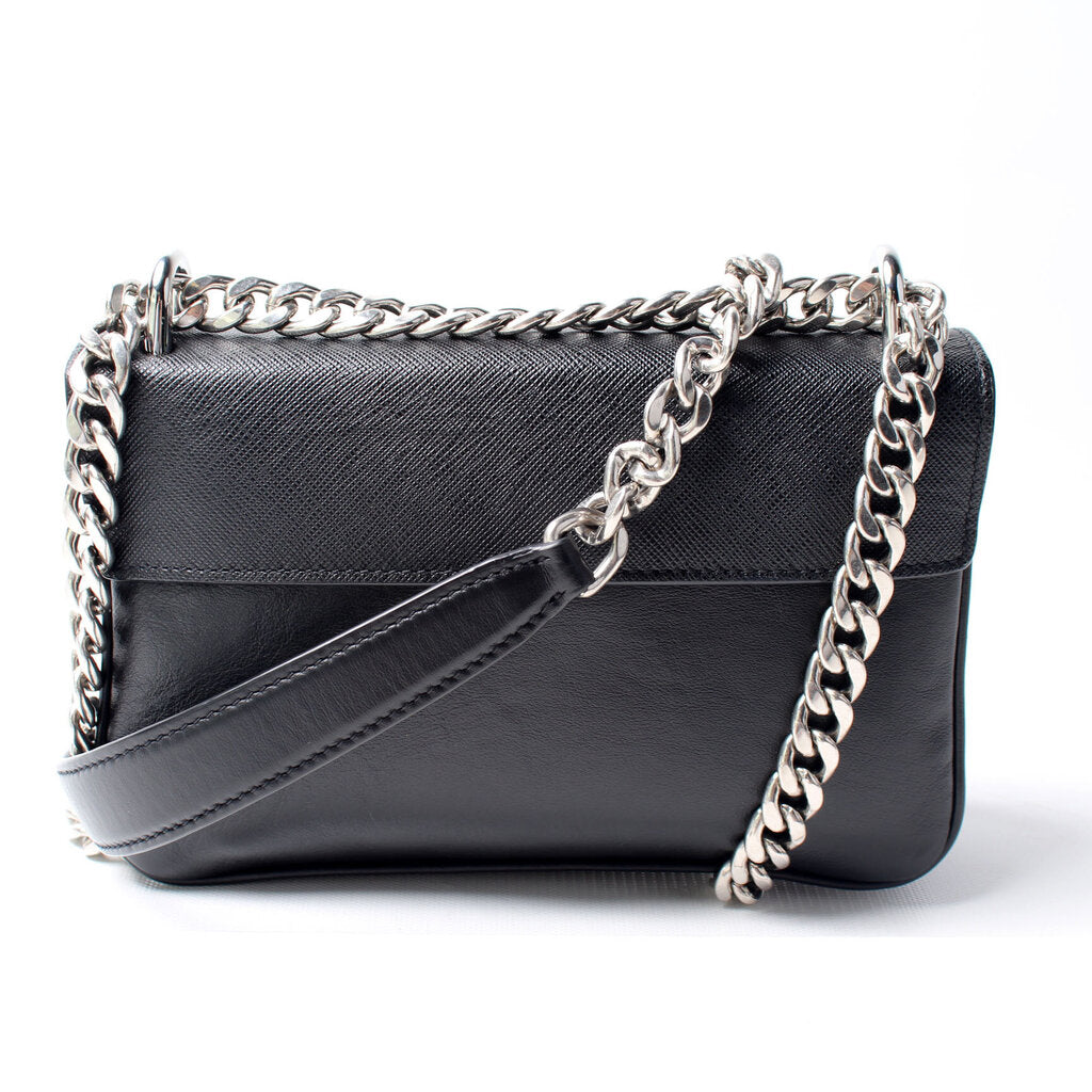 Prada Saffiano / Calf Flap Bag