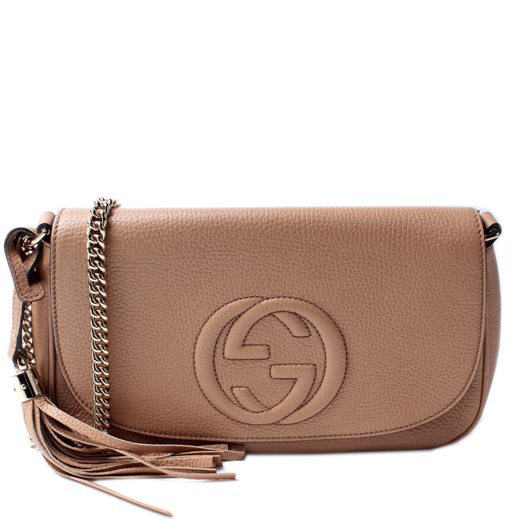 Gucci 536224 Soho Chain Tassel Flap Bag