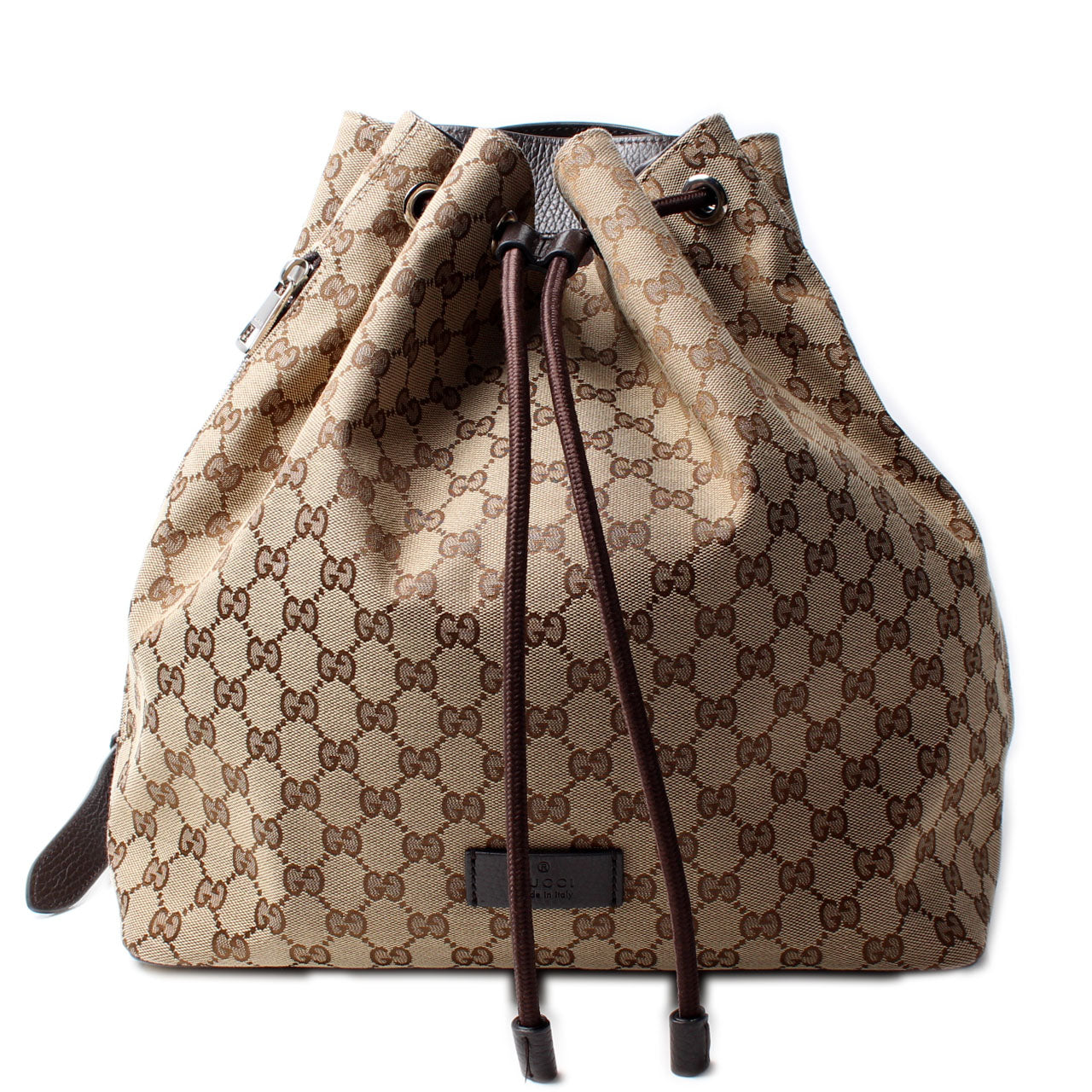 Gucci 449175 GG Canvas Drawstring Backpack Bag