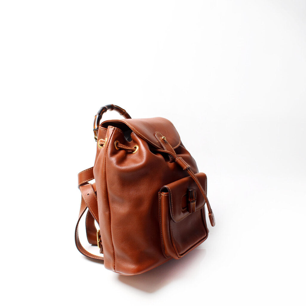 Gucci 003.2058.0030 Bamboo Mini Backpack Bag