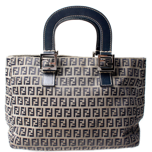 Fendi Zucchino Top Handle Bag