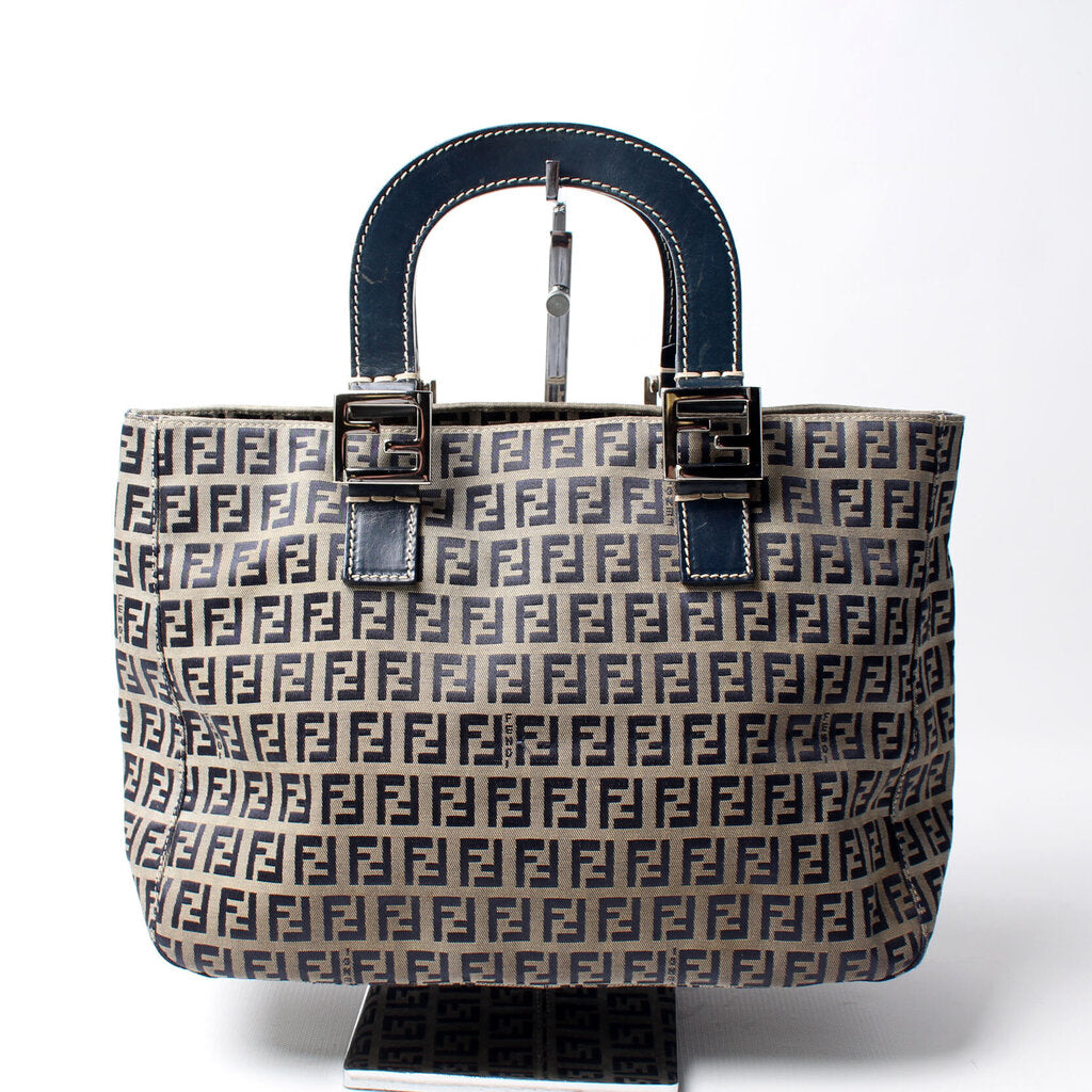 Fendi Zucchino Top Handle Bag