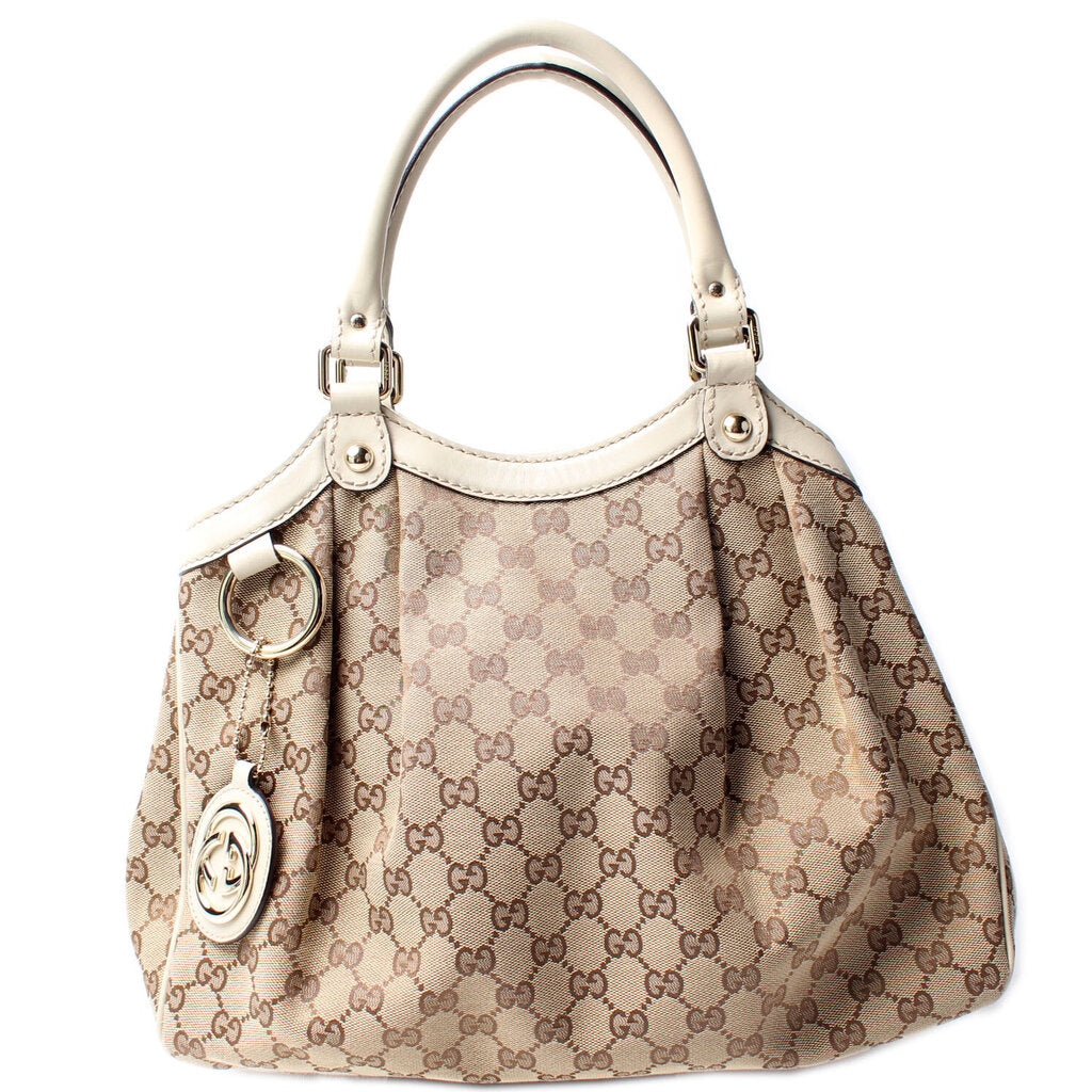 Gucci 211944 Sukey GG Canvas Bag