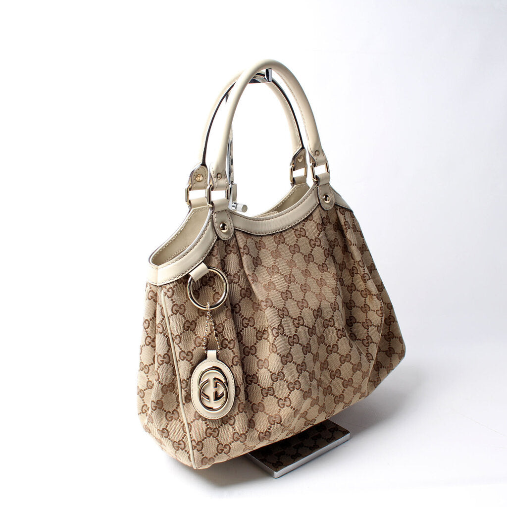 Gucci 211944 Sukey GG Canvas Bag