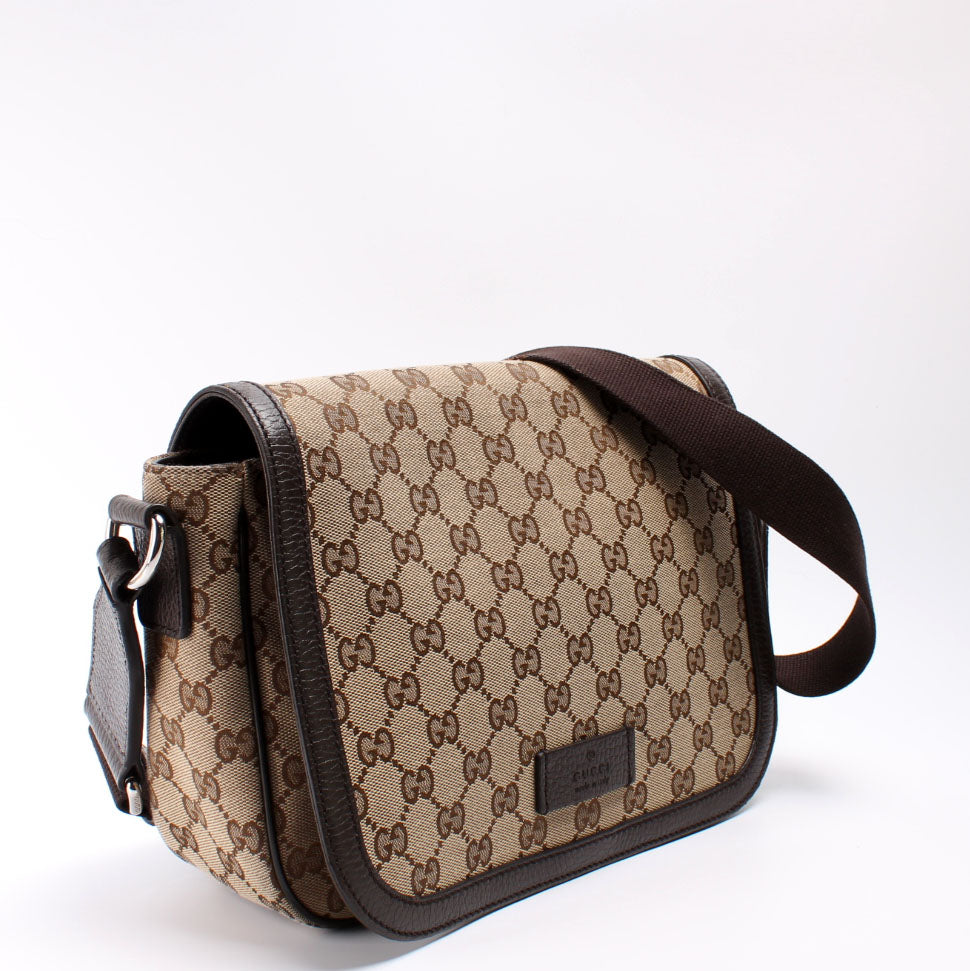 Gucci 449172 GG Canvas Messenger Bag