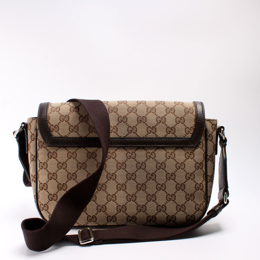Gucci 449172 GG Canvas Messenger Bag