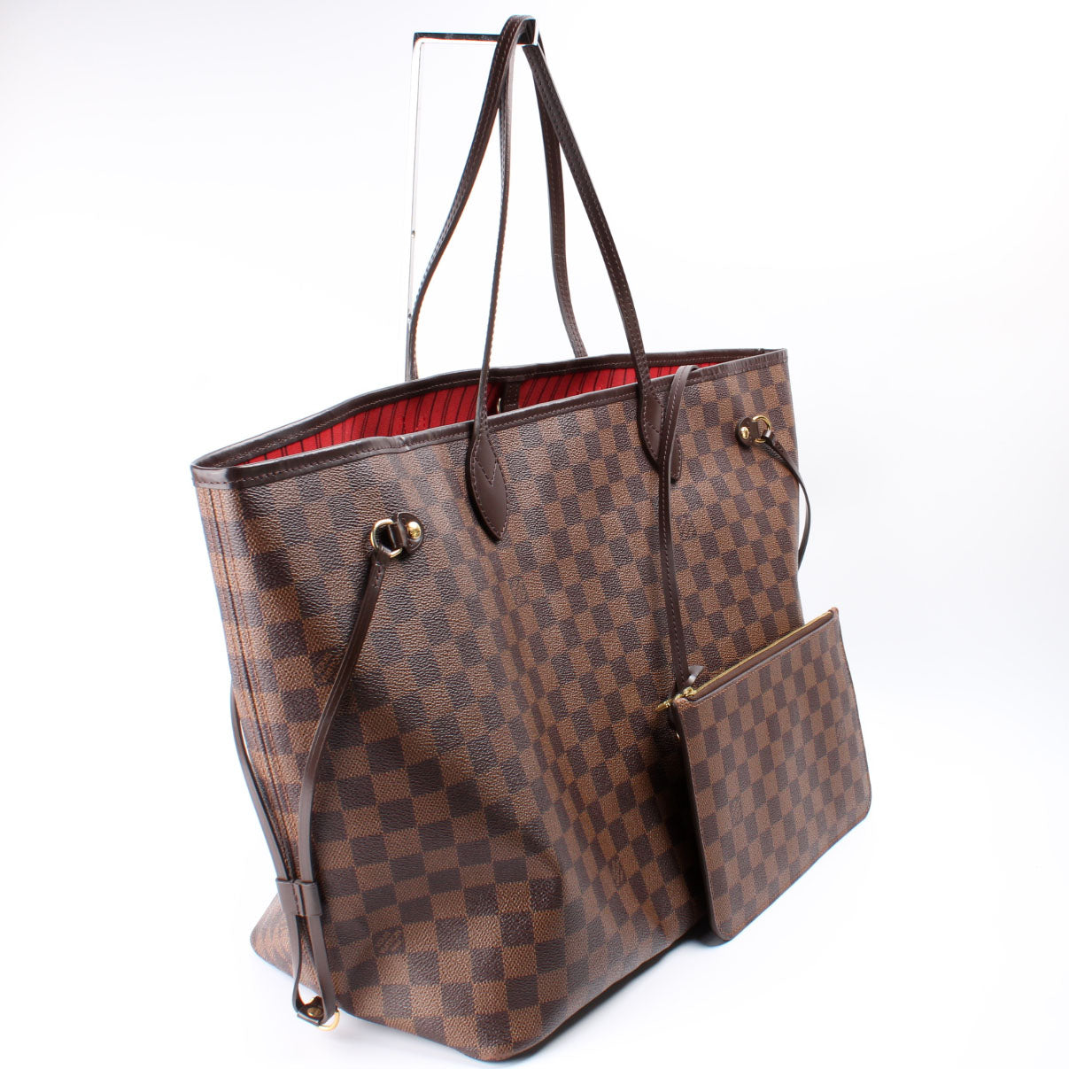 Luxury Women's Tote Bag | Louis Vuitton Neverfull GM Ebene with Pochette
