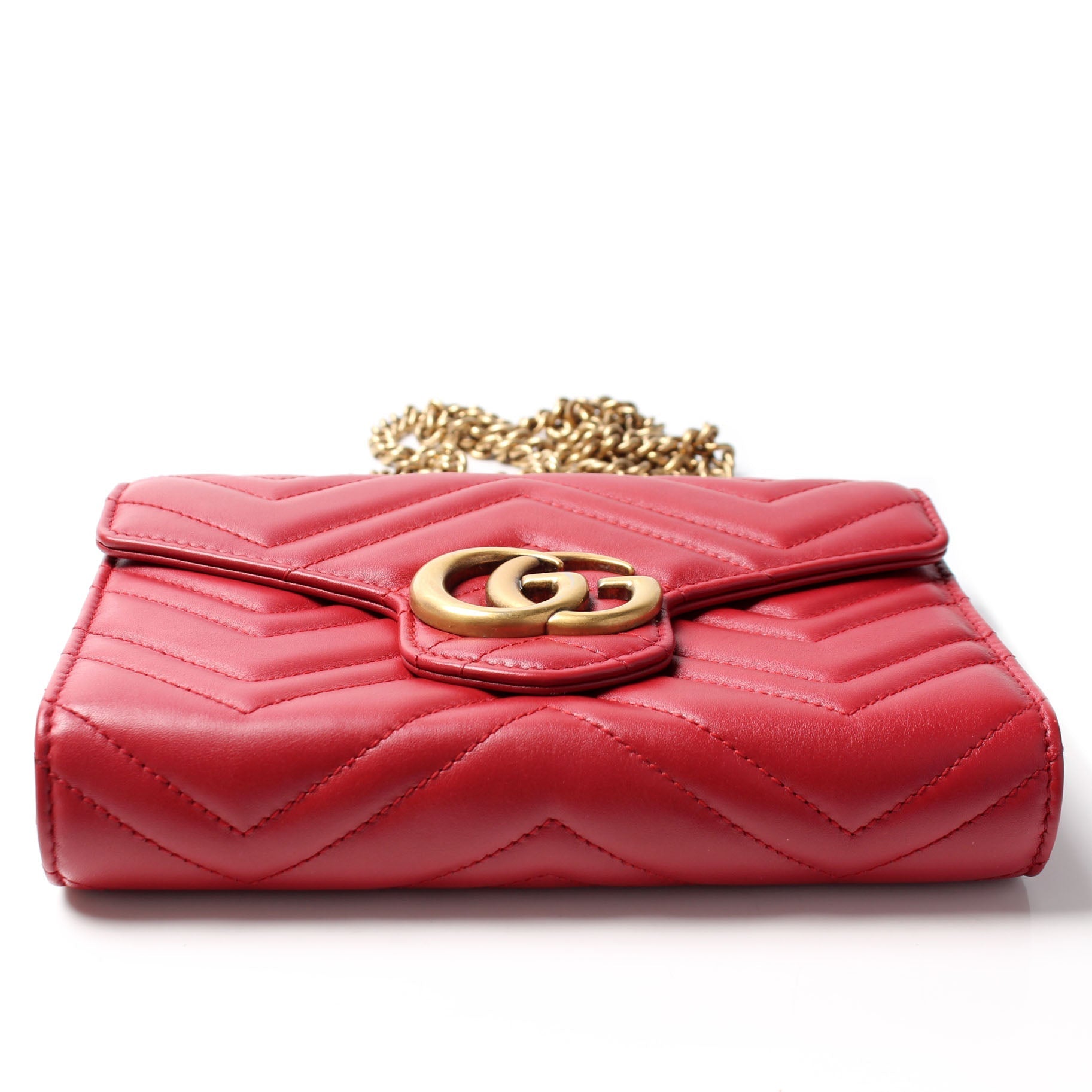 Gucci 474575 Marmont Chain Wallet Bag