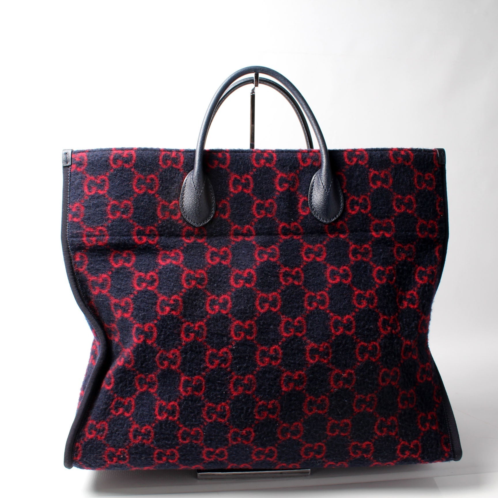 Gucci 598169 GG Wool Tote Bag