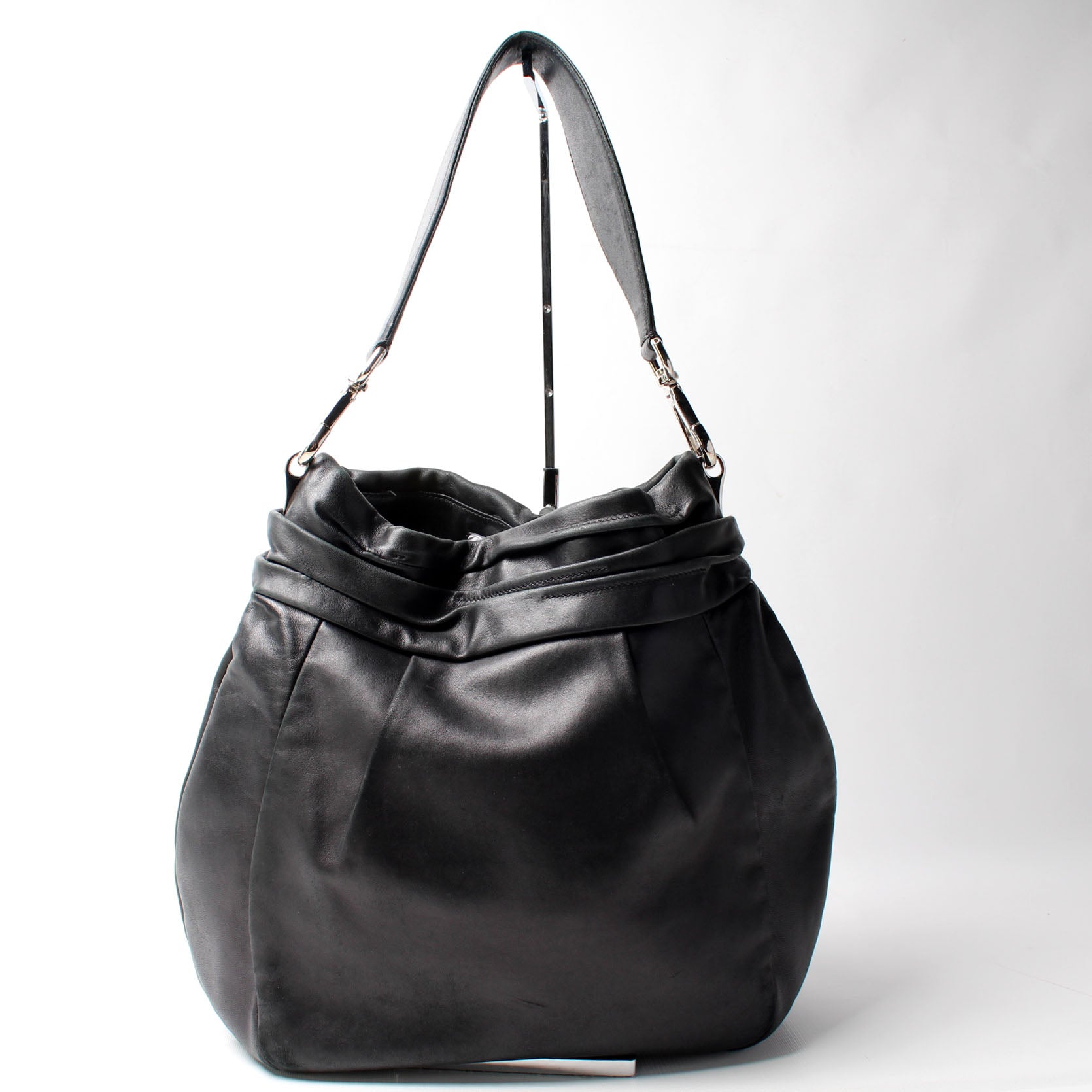 Prada Soft Calf Leather Hobo Bag