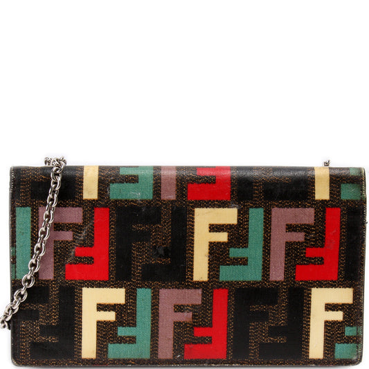 Fendi 8M0219 Chain Wallet Multicolor Bag