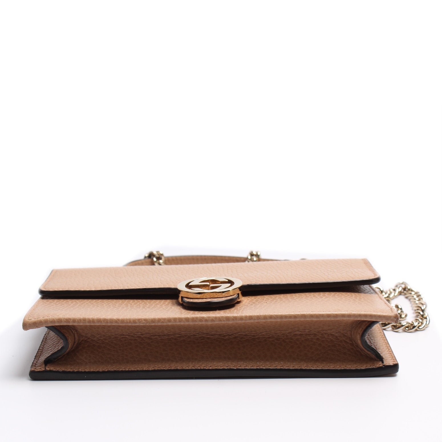 Gucci 510314 Dollar Calfskin Interlocking G Chain Wallet Bag