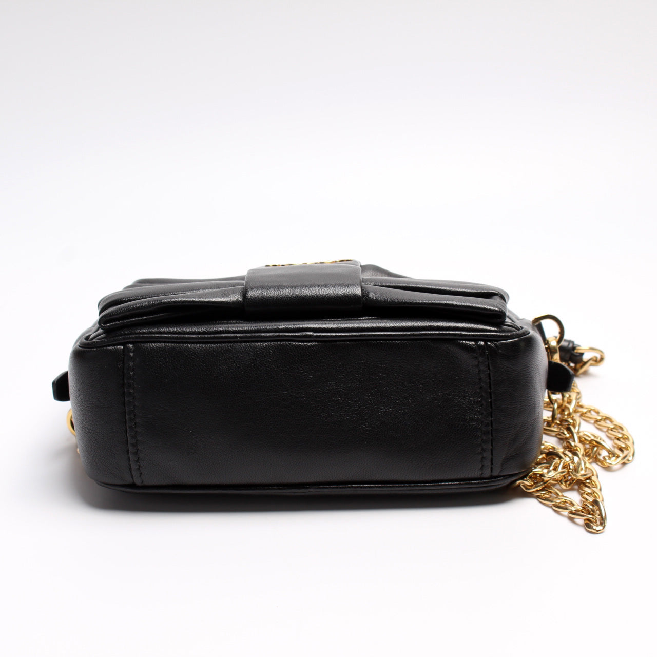 Prada 1BH166 Nappa Bow Crossbody Clutch Bag