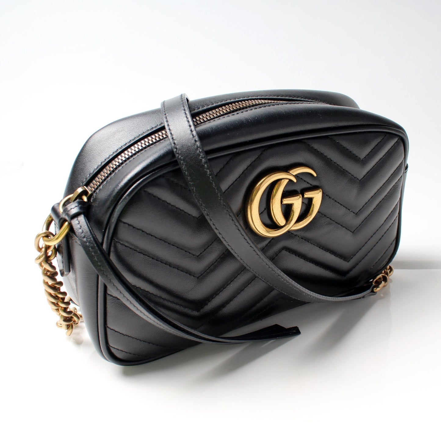 Gucci 447632 Marmont Small Leather Camera Bag