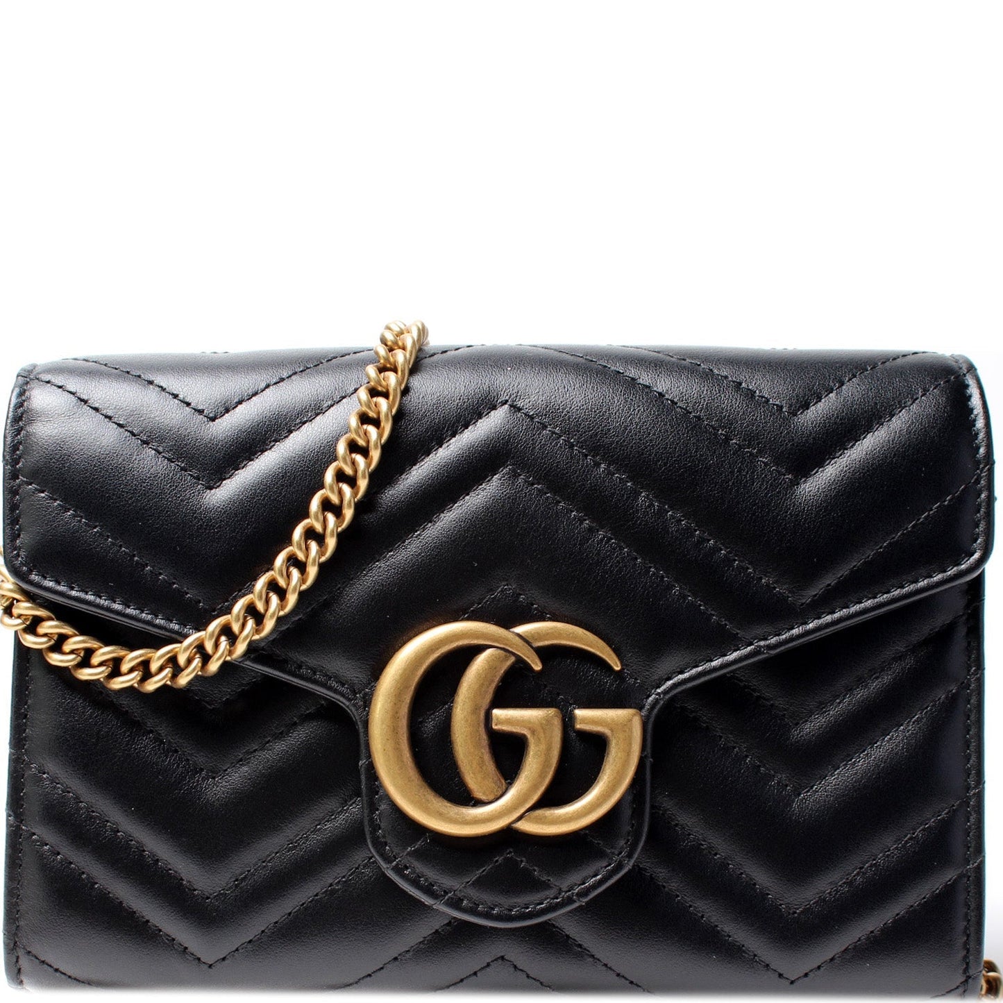 Gucci 474575 Marmont Chain Wallet Bag