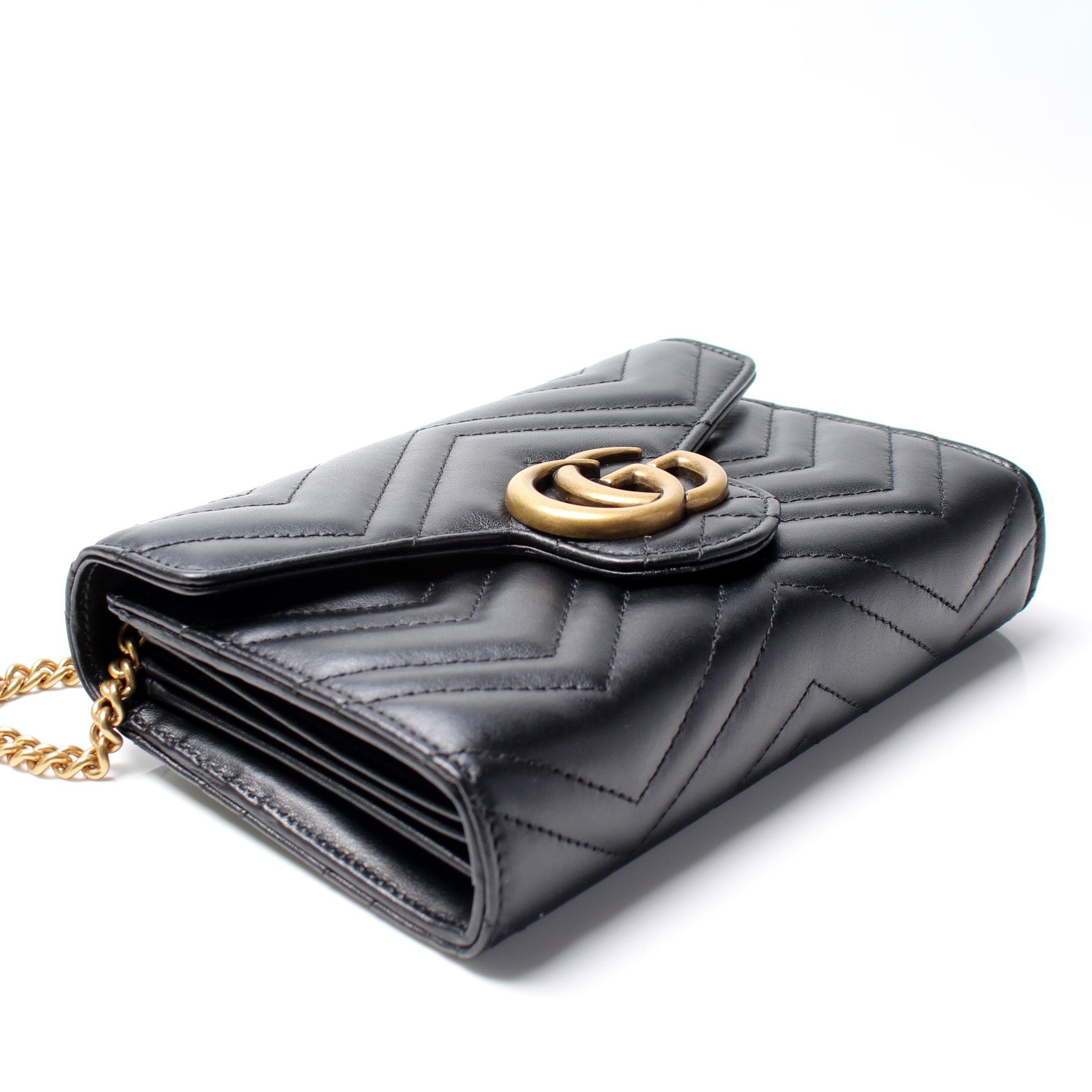 Gucci 474575 Marmont Chain Wallet Bag