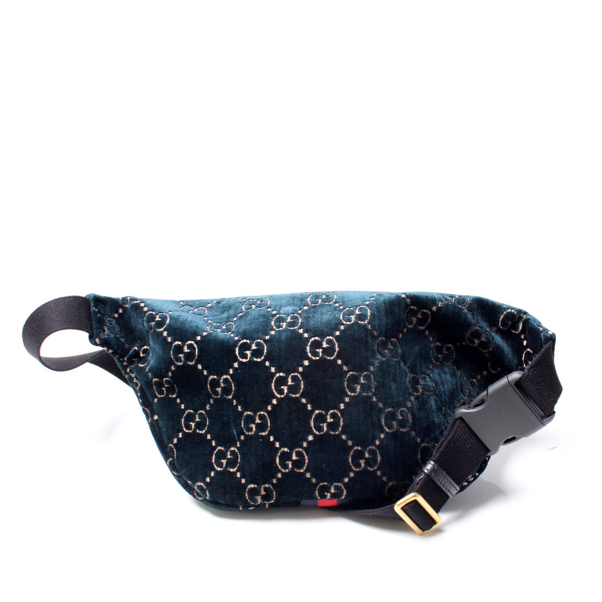 Gucci 574968 Velvet Web Waist Bag