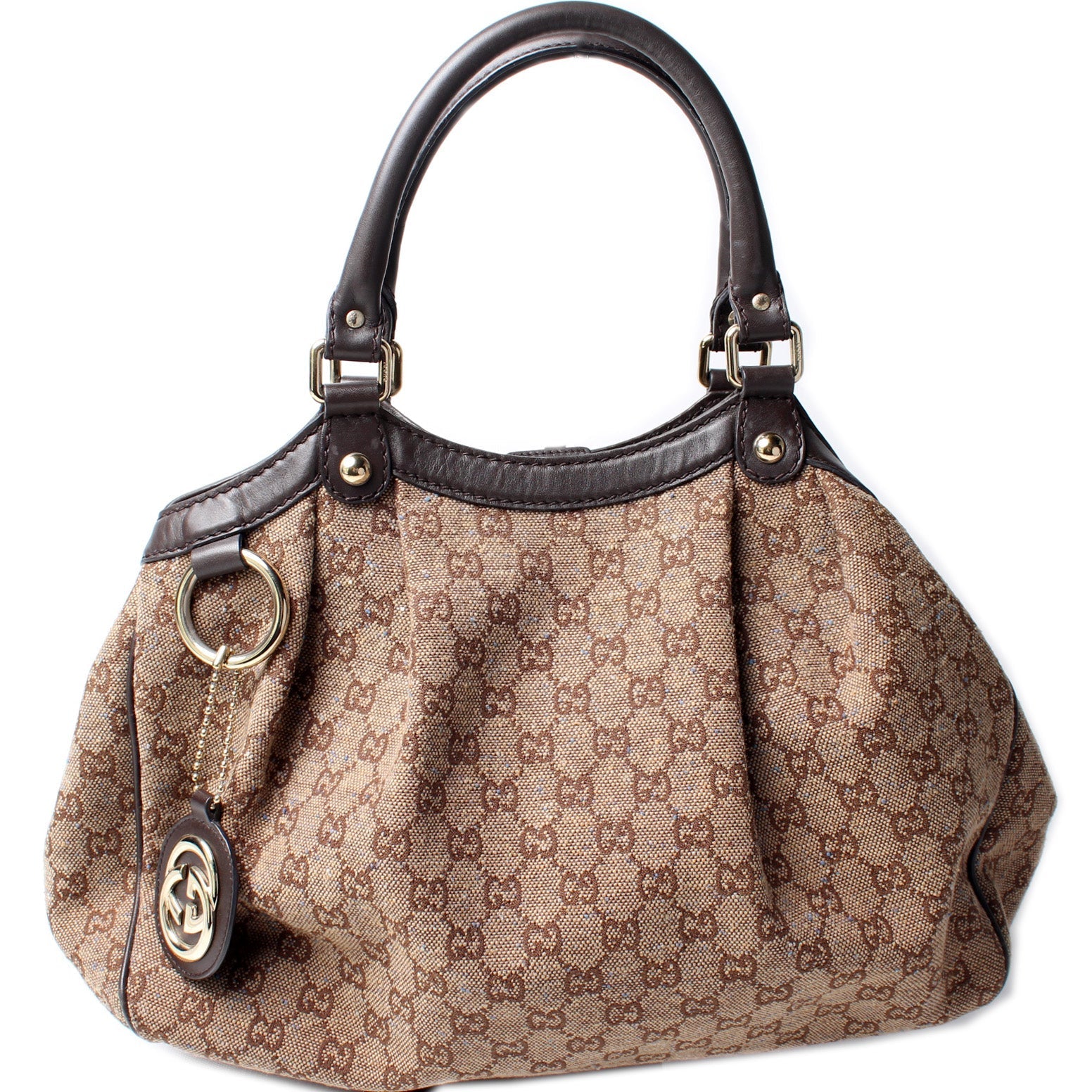 Gucci 211944 Sukey GG Canvas Medium Bag