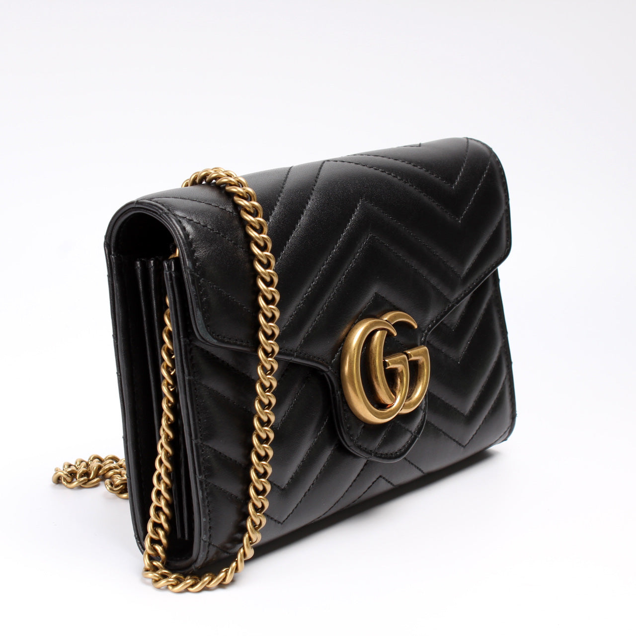 Gucci 474575 Marmont Chain Wallet Bag