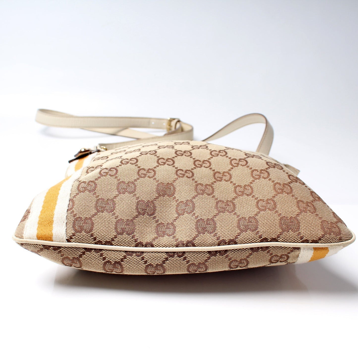 Gucci 114338 GG Canvas Sherry Messenger Bag