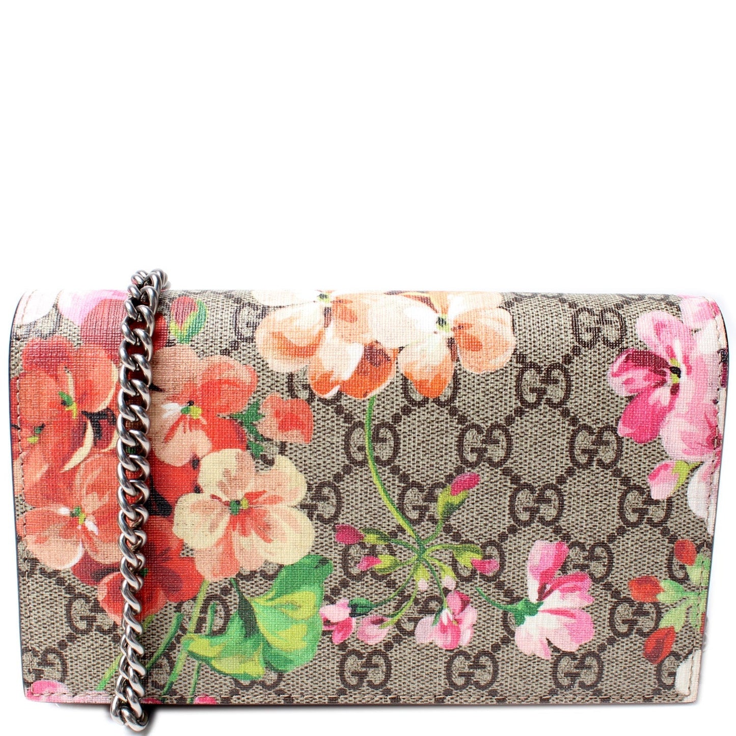 Gucci 402724 Blooms Chain Wallet Bag