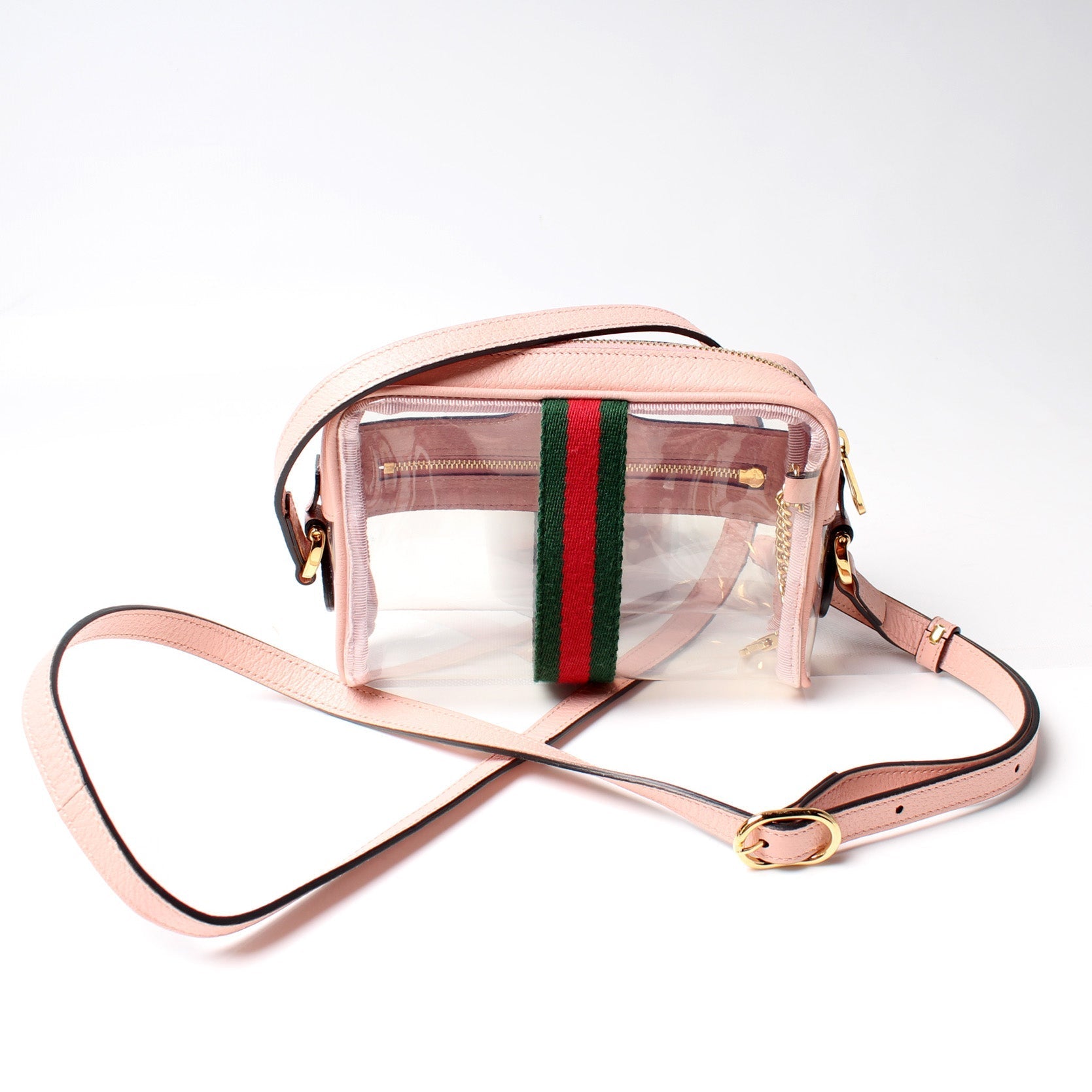 Gucci 517350 GG Transparent Mini Ophidia Bag