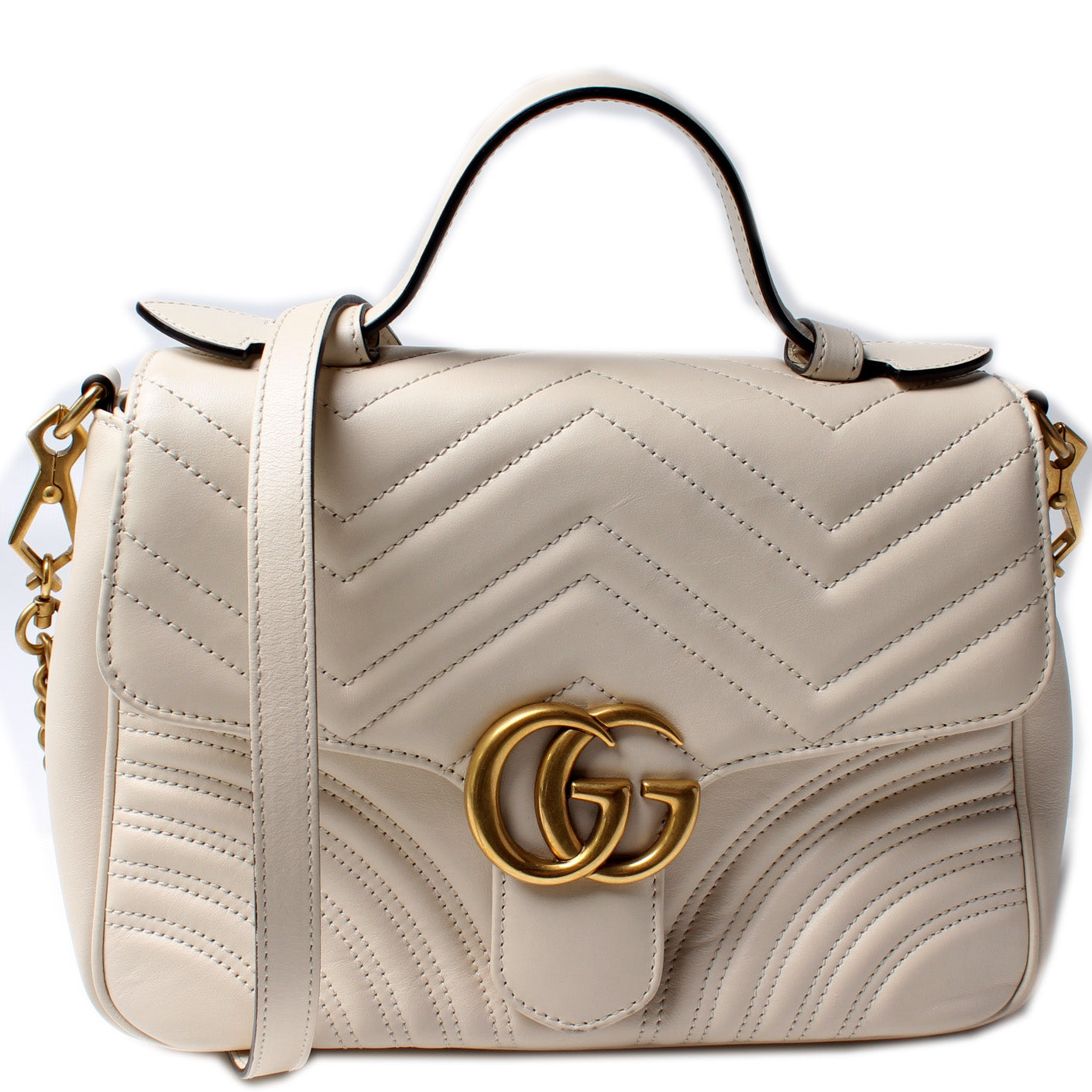 Gucci 498110 GG Marmont Small Top Handle Bag