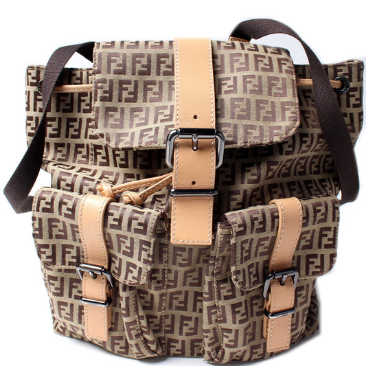 Fendi 8BZ007 Zucchino Small Backpack Bag