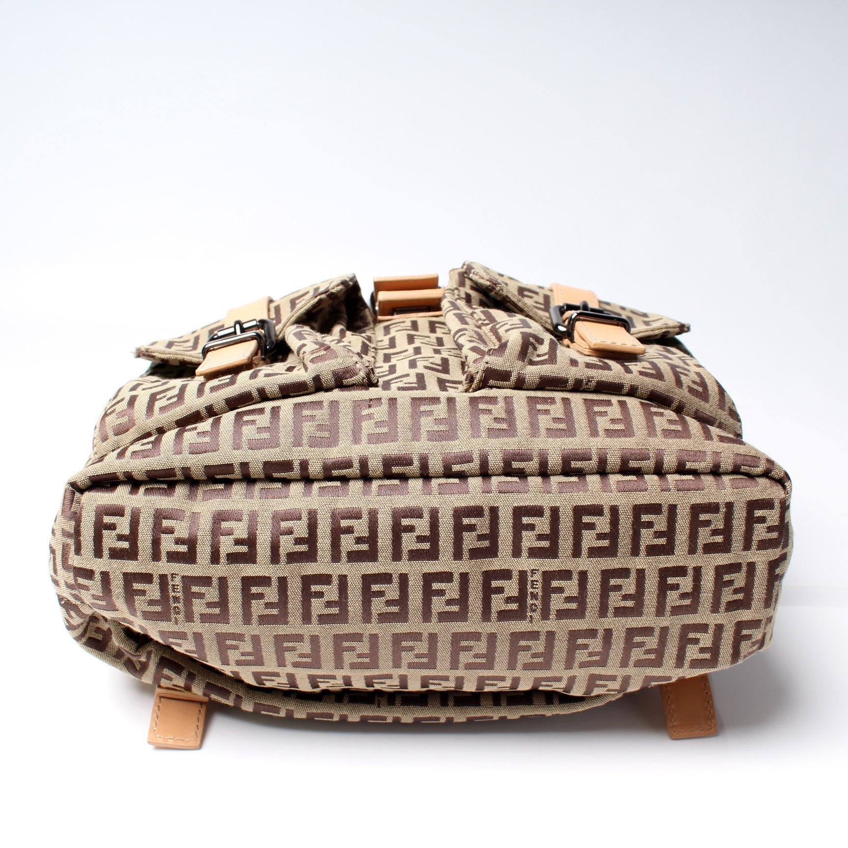 Fendi 8BZ007 Zucchino Small Backpack Bag