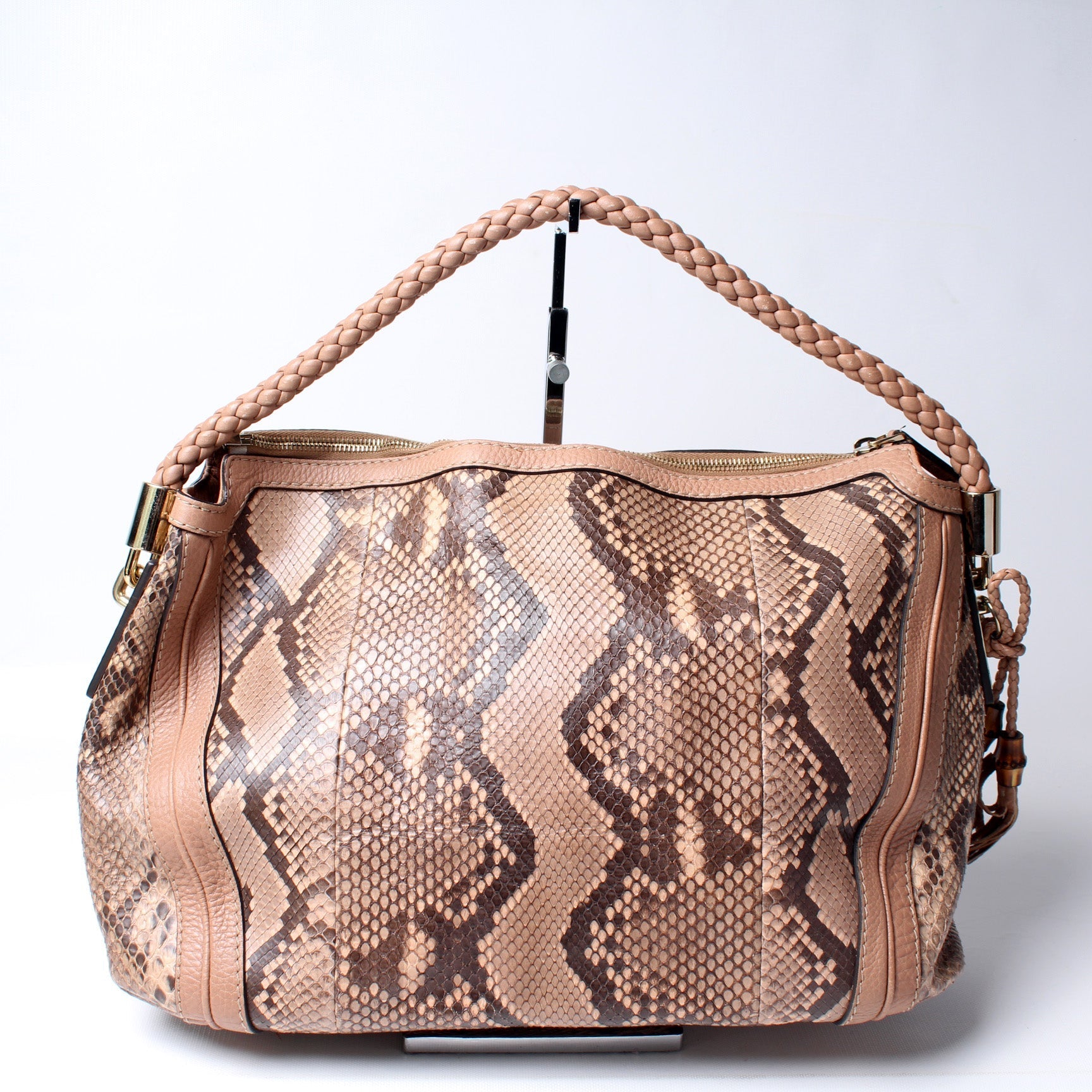 Gucci 269949 Bella Zip Top Snake Bag