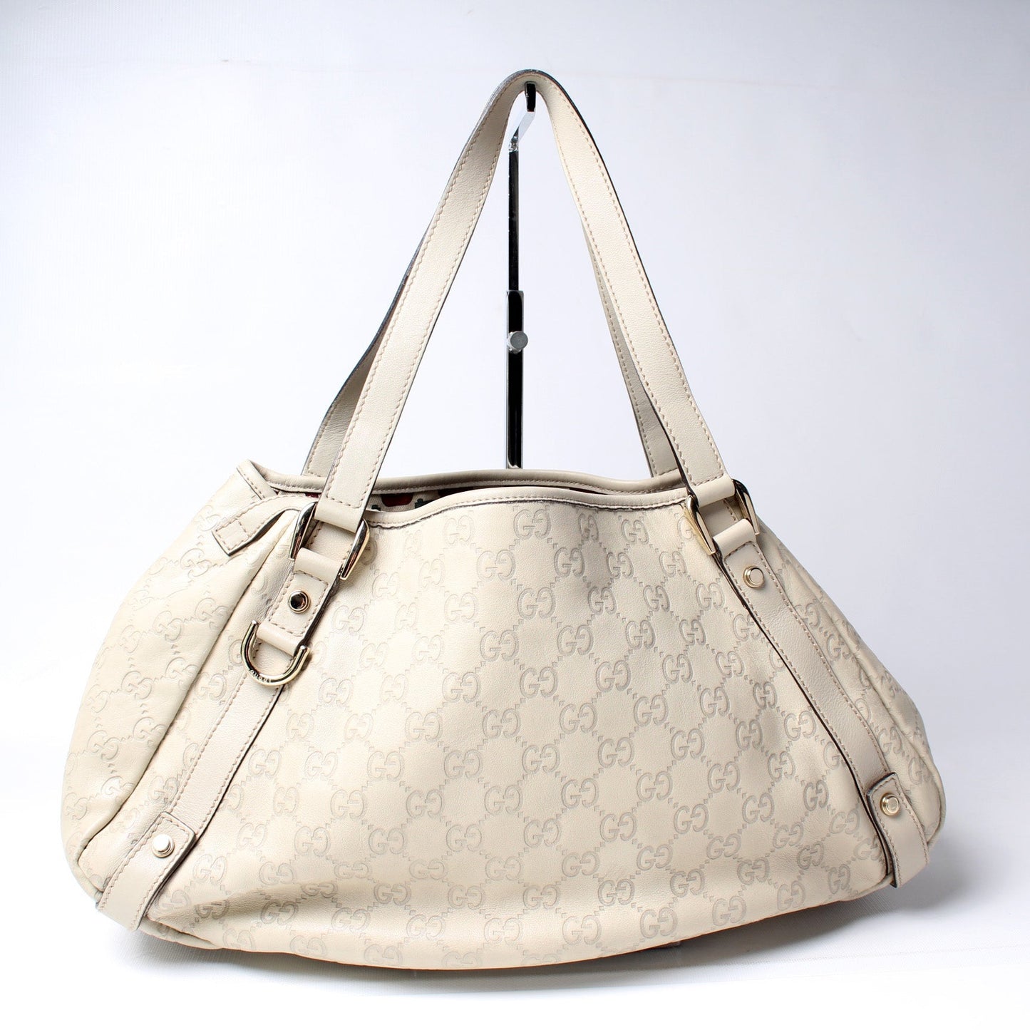 Gucci 130736 Abbey Leather Tote Medium Bag