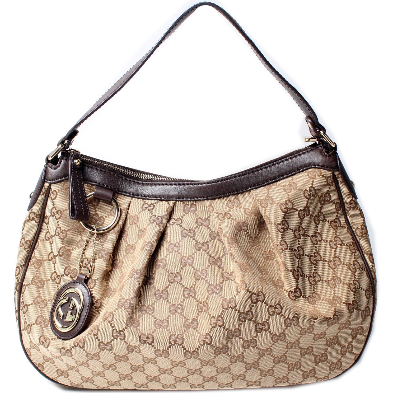 Gucci 232955 Sukey Hobo Medium GG Canvas Bag