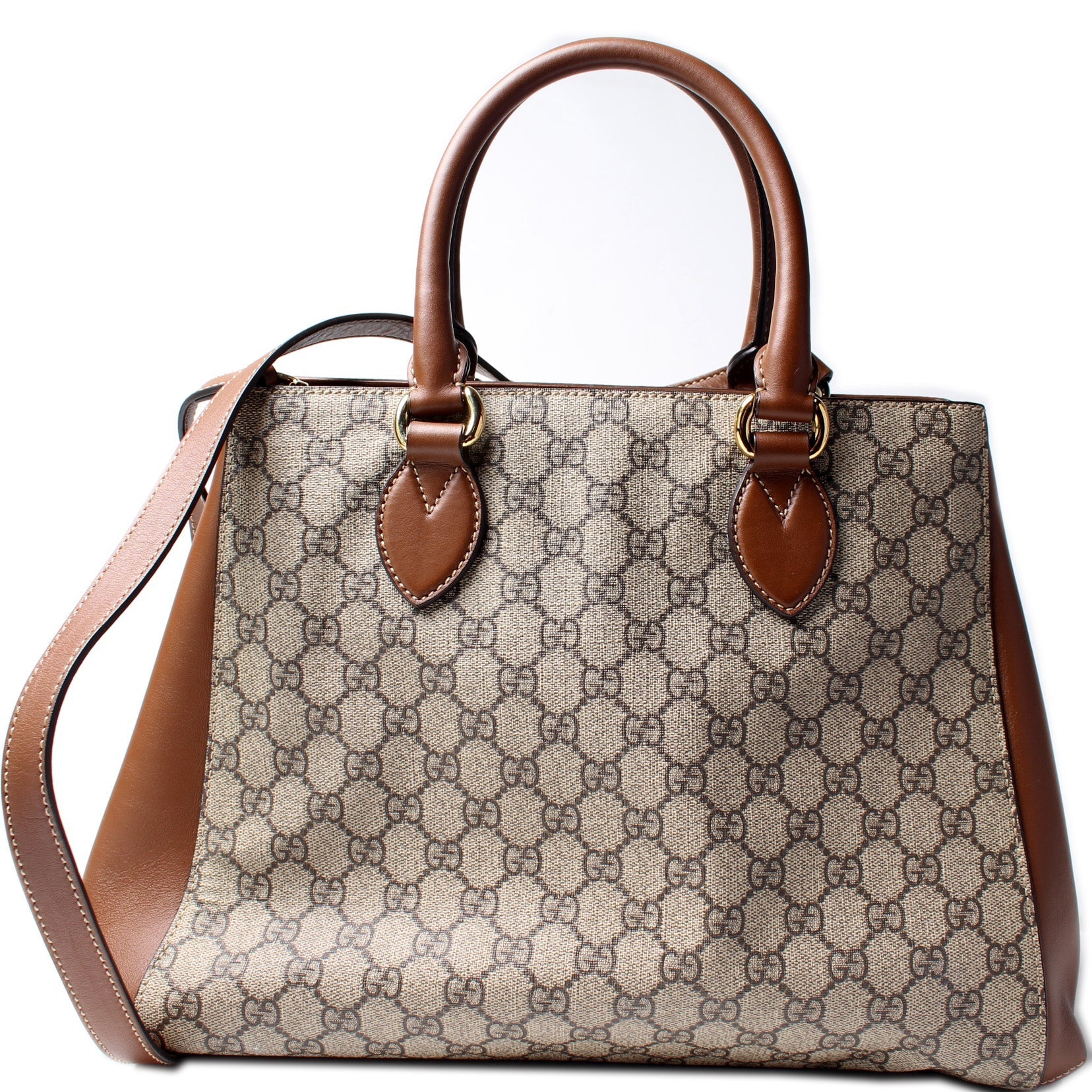 Gucci 453704 GG Supreme Top Handle Bag