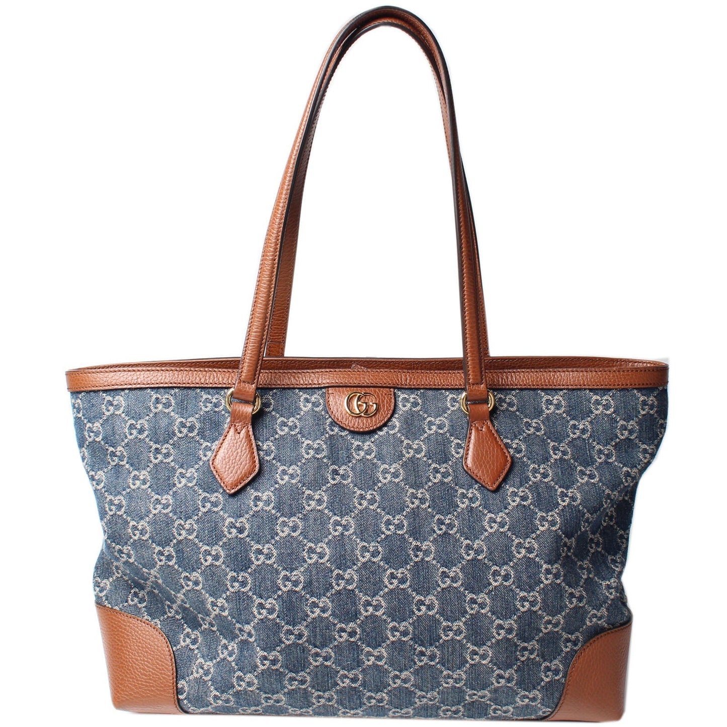 Gucci GG Denim Ophidia Tote Bag