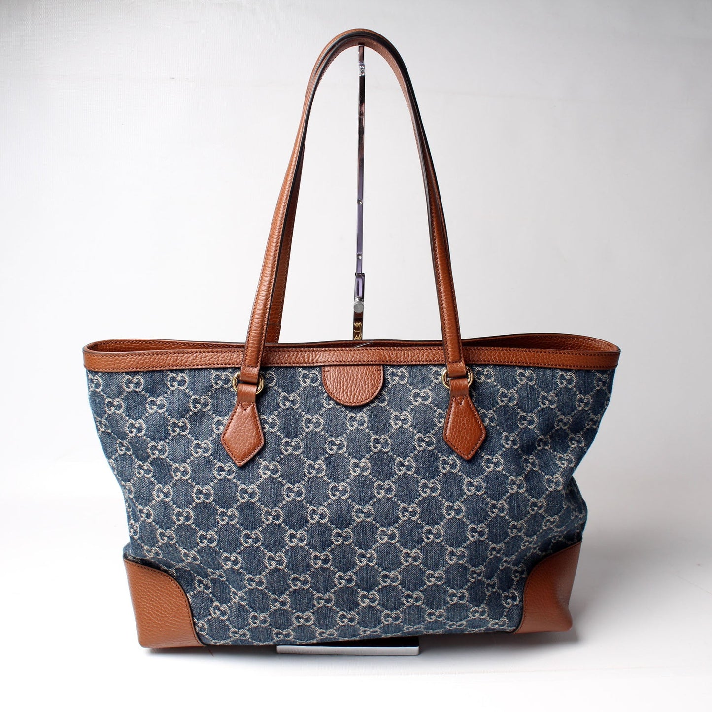 Gucci GG Denim Ophidia Tote Bag