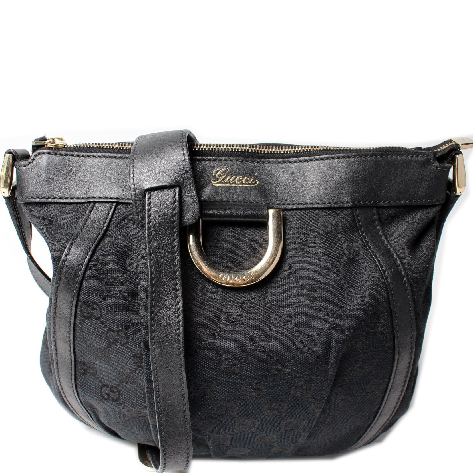 Gucci 203257 D Ring Crossbody Bag