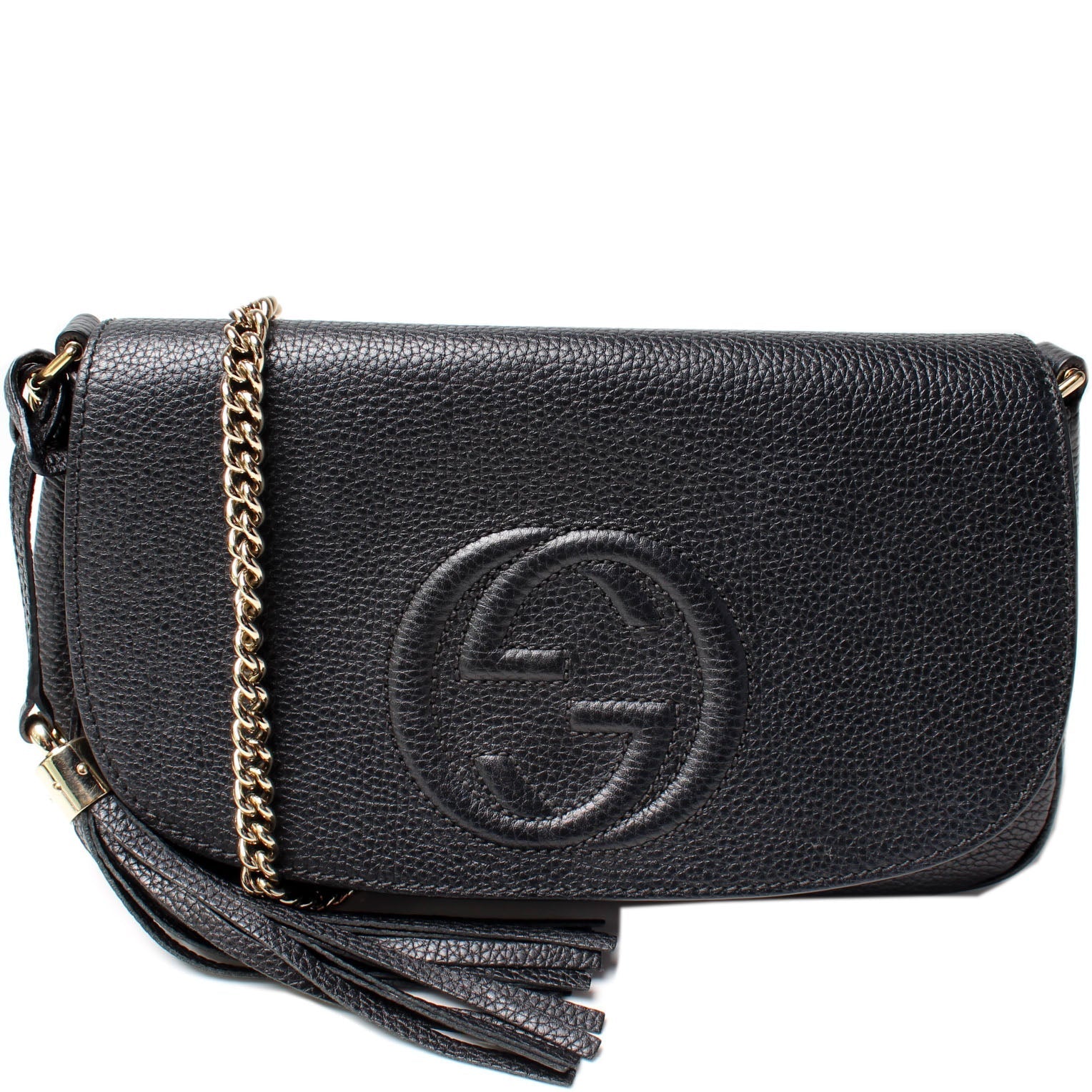 Gucci 536224 Soho Chain Tassel Flap Bag