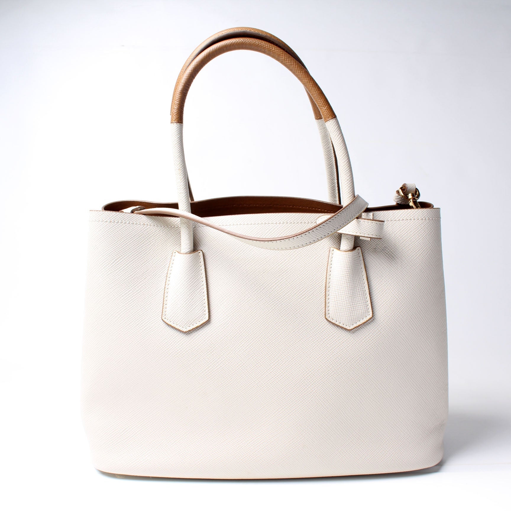 Prada Saffiano Cuir Double Medium Bag