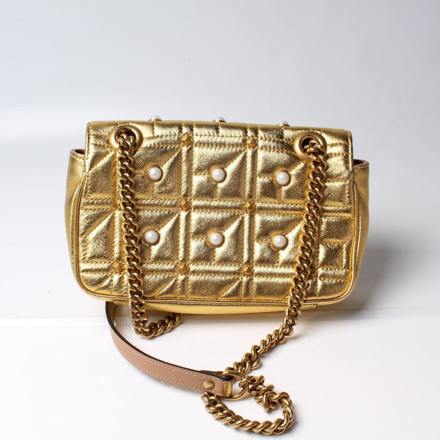 Gucci 446744 Marmont Shoulder Mini Flap Bag