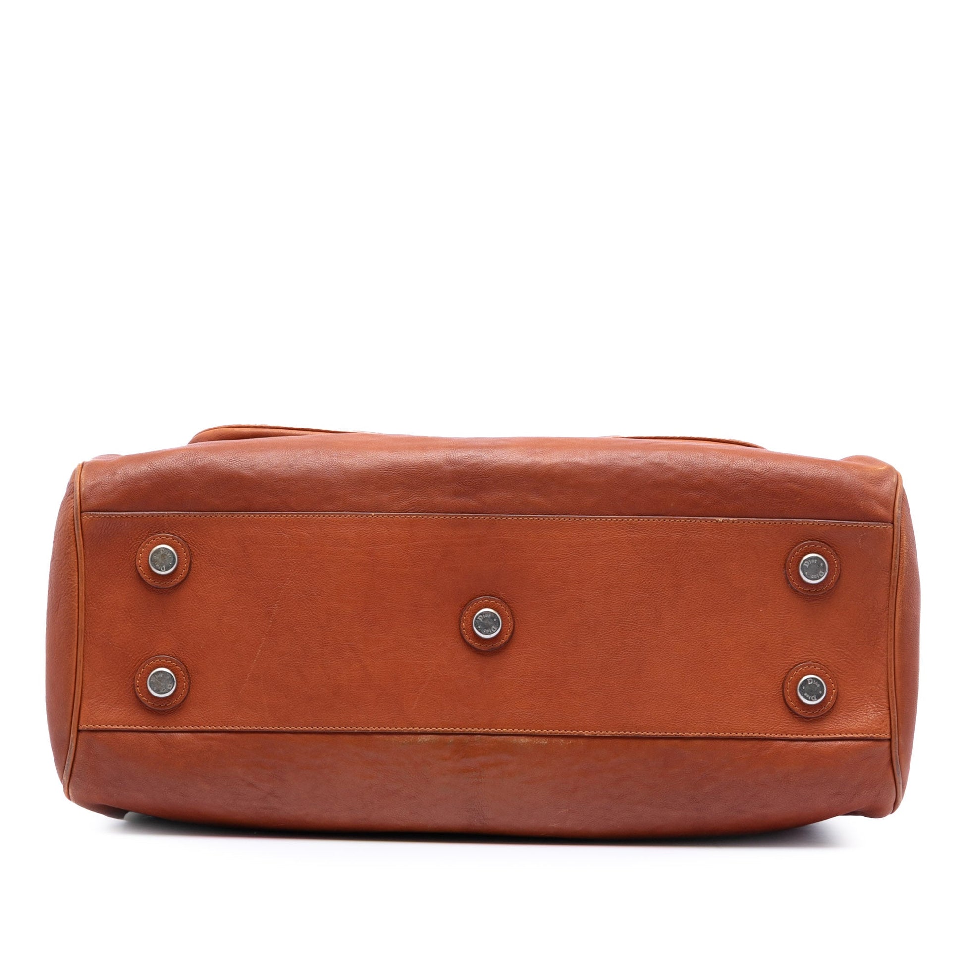 Brown Dior Large Calfskin My Dior Pockets Frame Handbag
