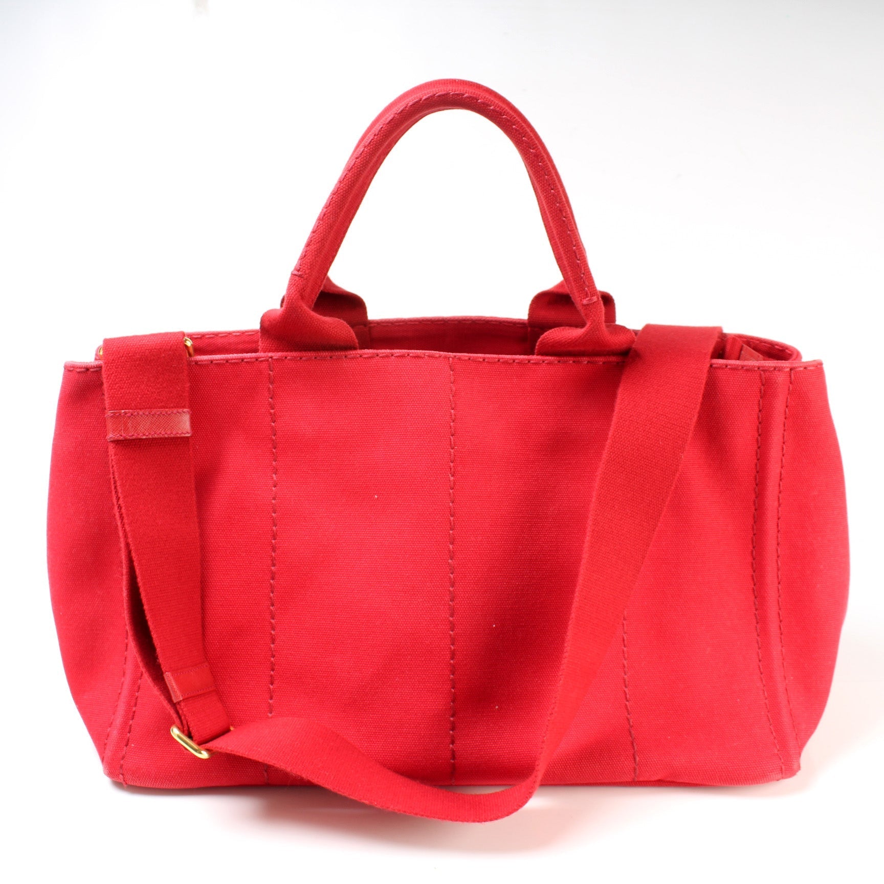 Prada Canapa Canvas Medium Tote Bag