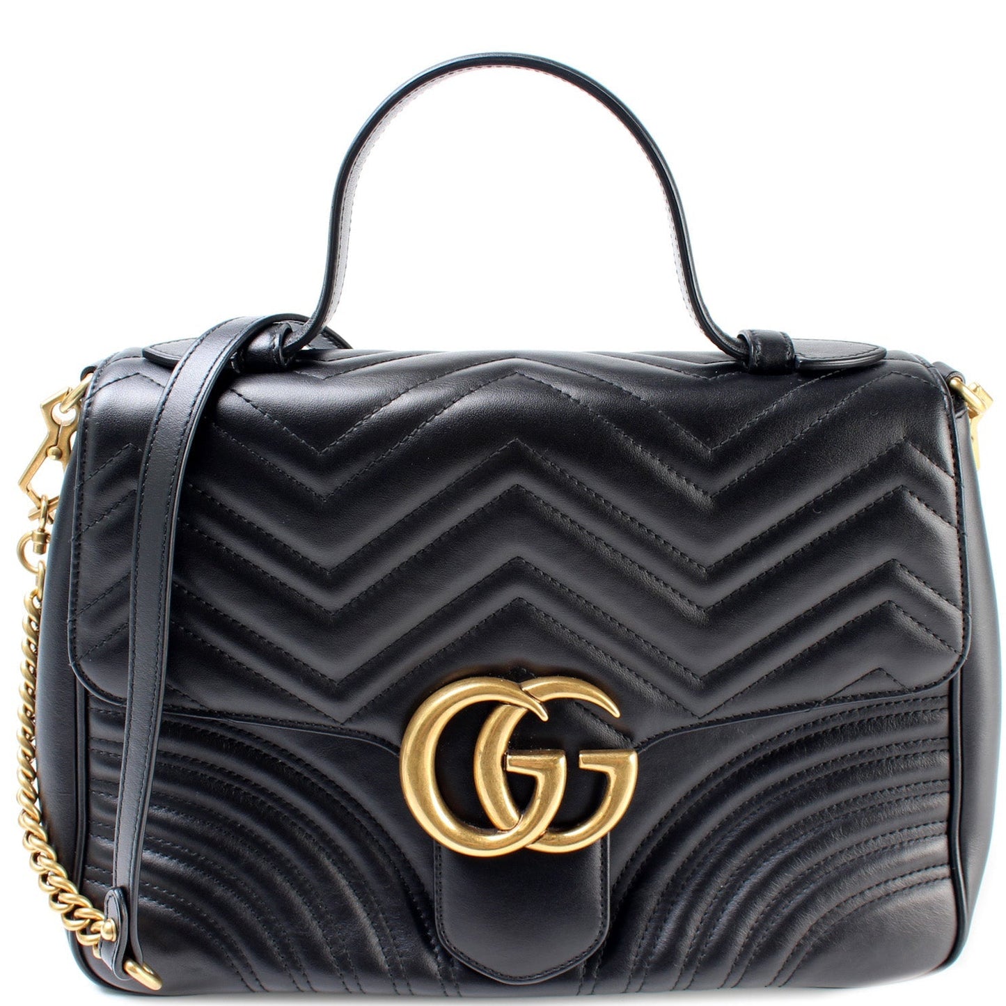 Gucci 498109 Marmont Top Handle Medium Bag